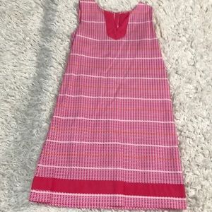 Vineyard Vines girls pink sheath dress size 10